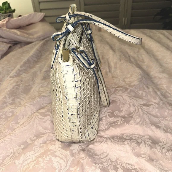 Brahmin Asher La Scala Marina Leather Shoulder Bag - Picture 7 of 10